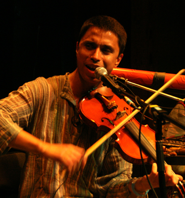 Violinist singer Bulat Gafarov